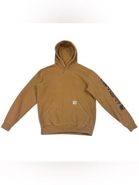 Carhartt Men’s Small Loose Fit Pullover Fleece Hoodie Sweatshirt L/S Workwear